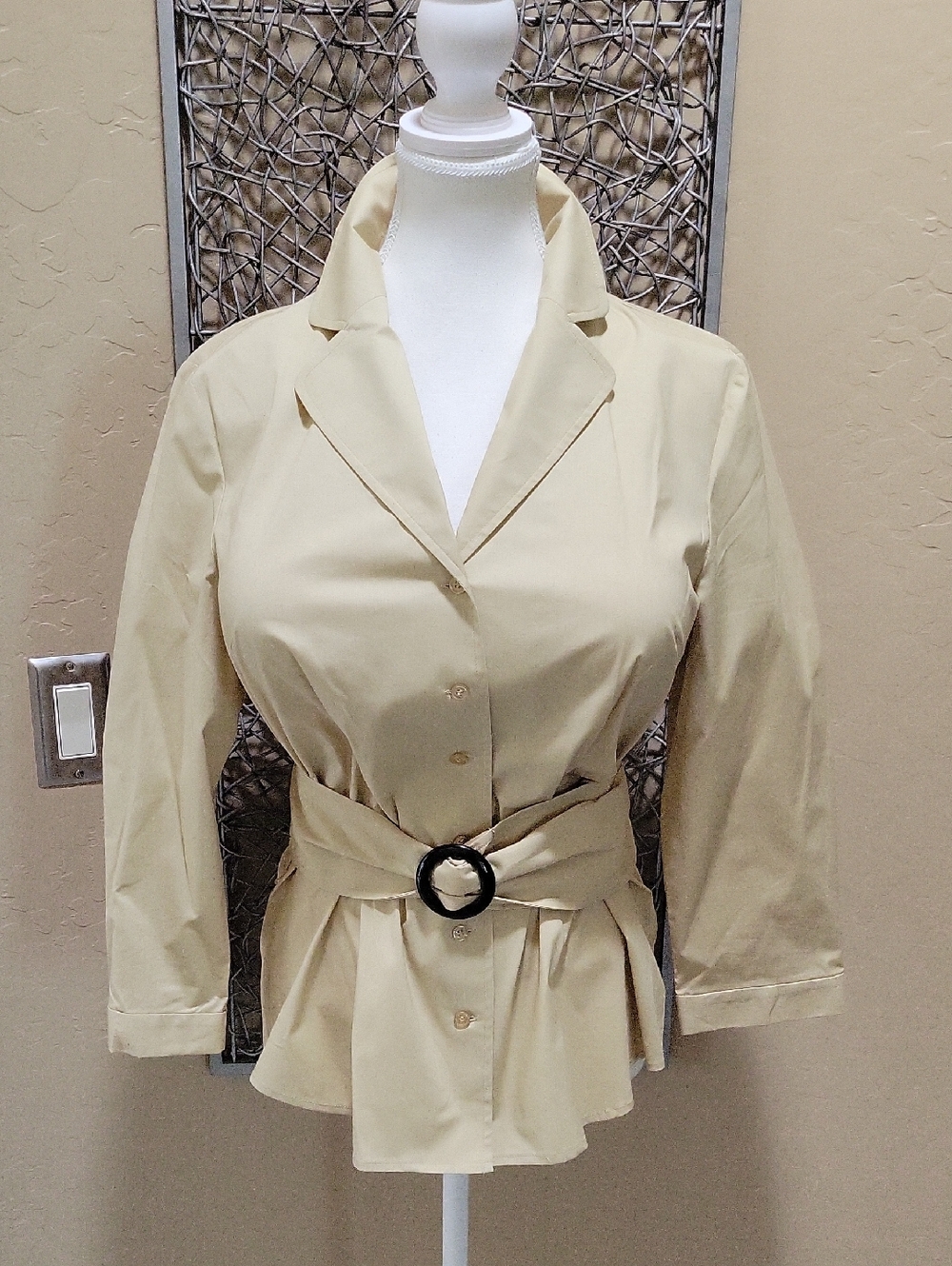 Barrie Pace Women’s Khaki Belted Shirt